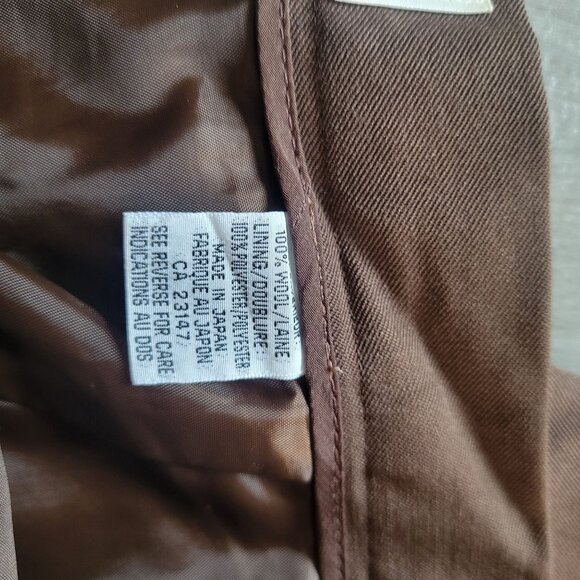 Talbots Womens Brown Wool Trousers Size 16 - Picture 4 of 4
